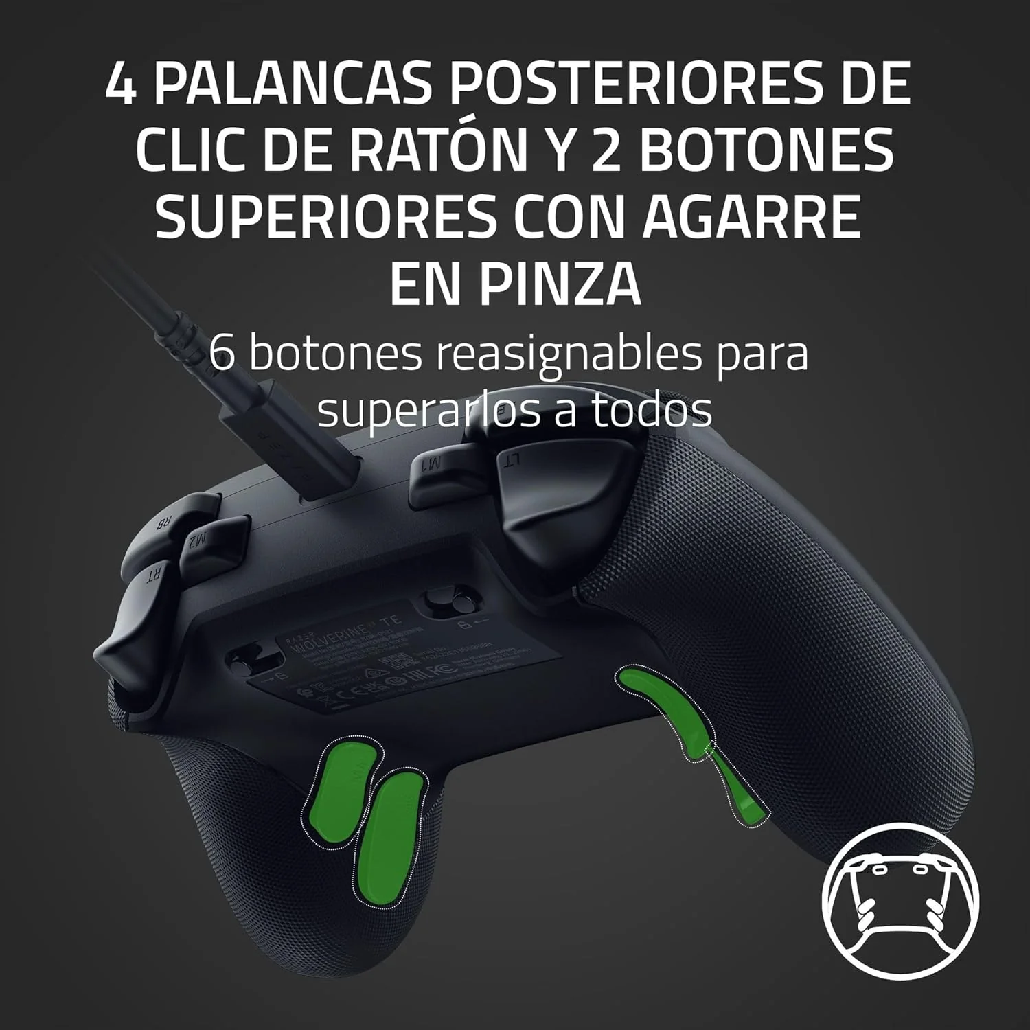 Comando Gaming Razer Wolverine V3 Tournament Edition Preto para PC e Xbox - Imagem 4