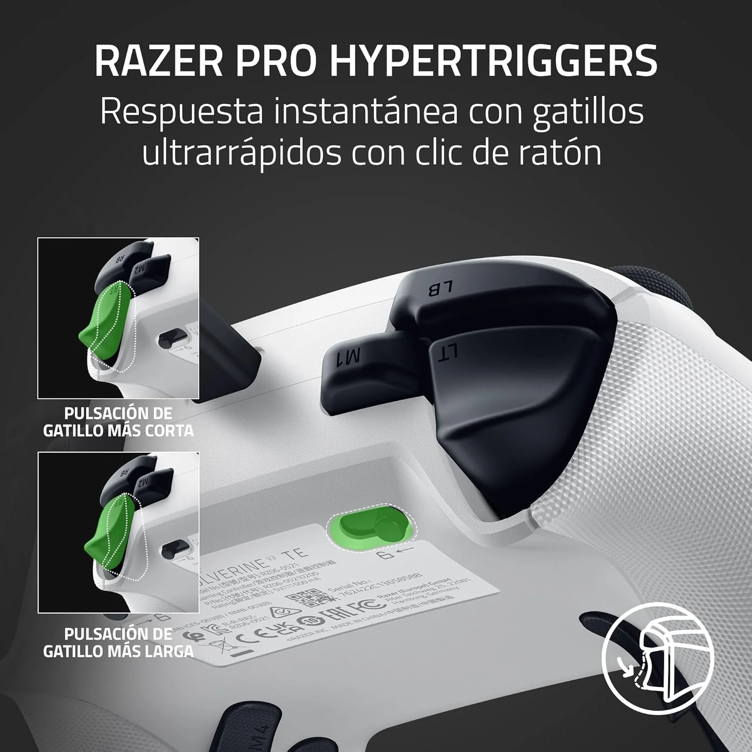 Comando Gaming Razer Wolverine V3 Tournament Edition Xbox Series X|S e PC Branco - Imagem 6