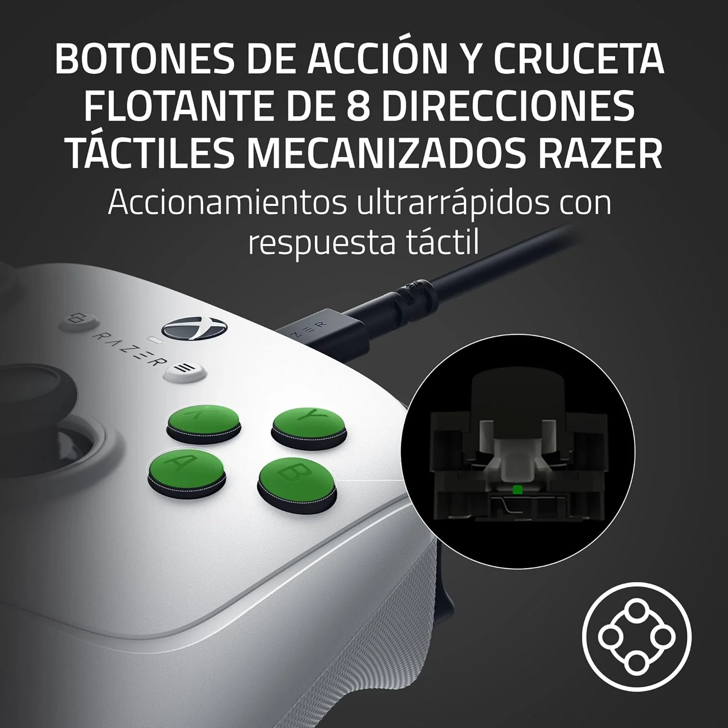 Comando Gaming Razer Wolverine V3 Tournament Edition Xbox Series X|S e PC Branco - Imagem 8