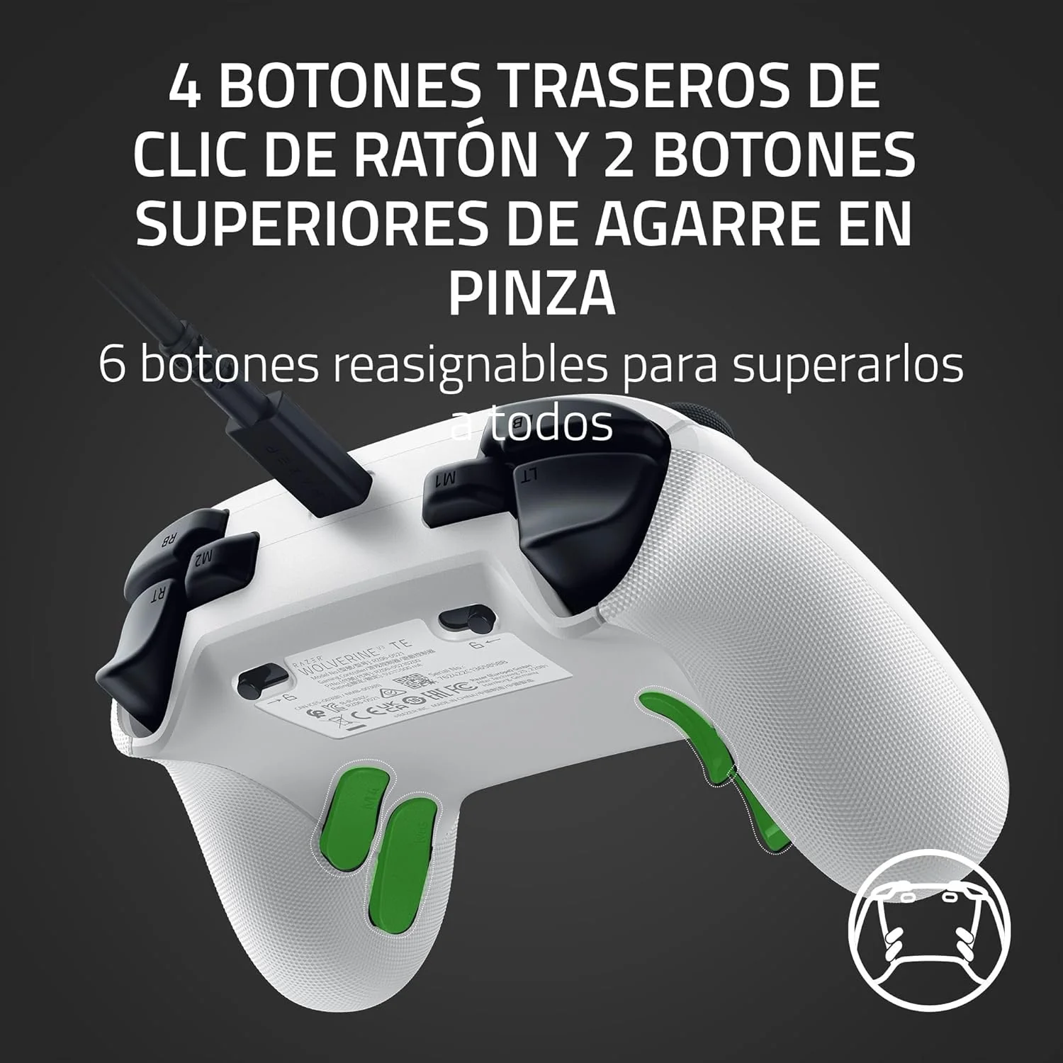 Comando Gaming Razer Wolverine V3 Tournament Edition Xbox Series X|S e PC Branco - Imagem 5