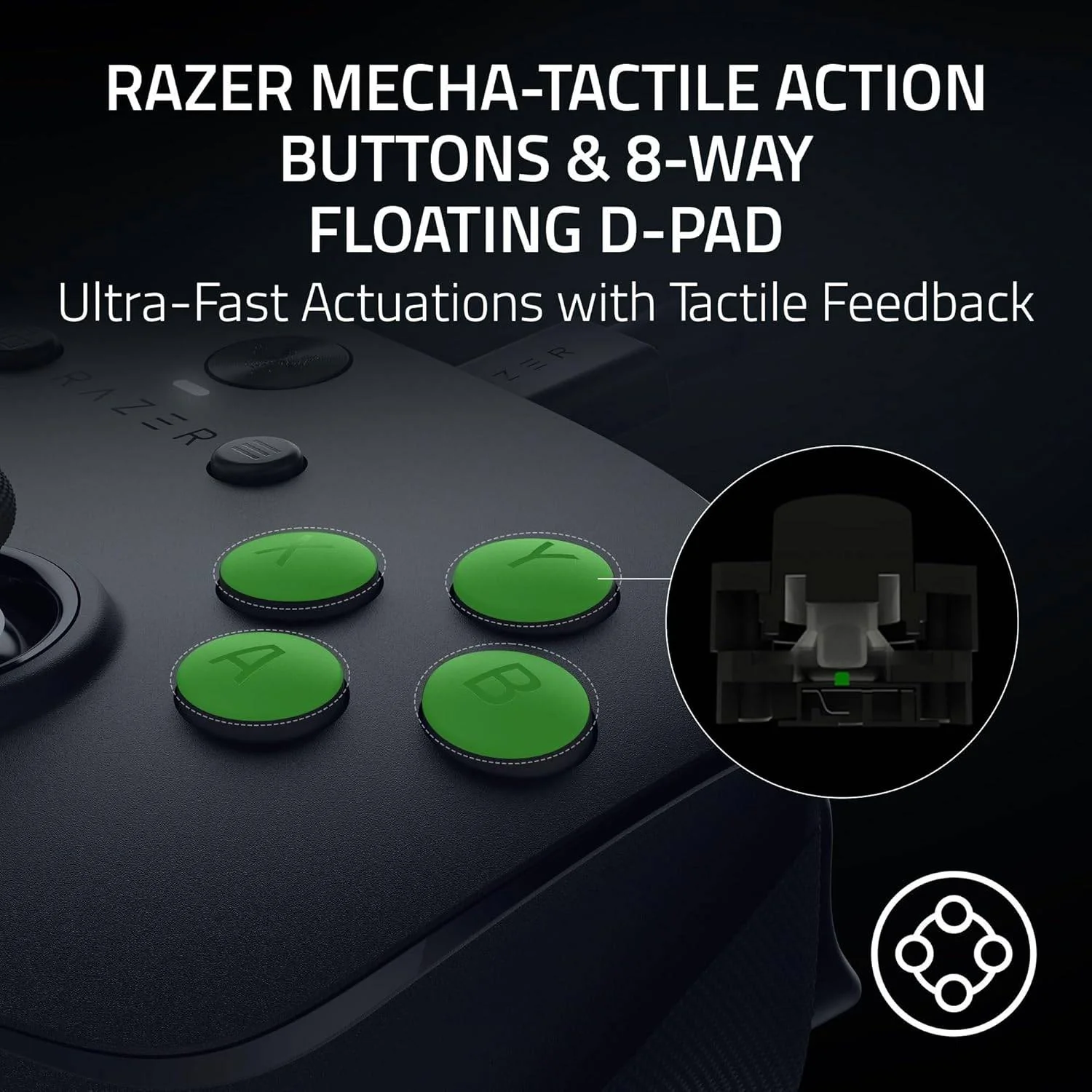 Comando Gaming Razer Wolverine V3 Tournament Edition para PC Azul - Imagem 6