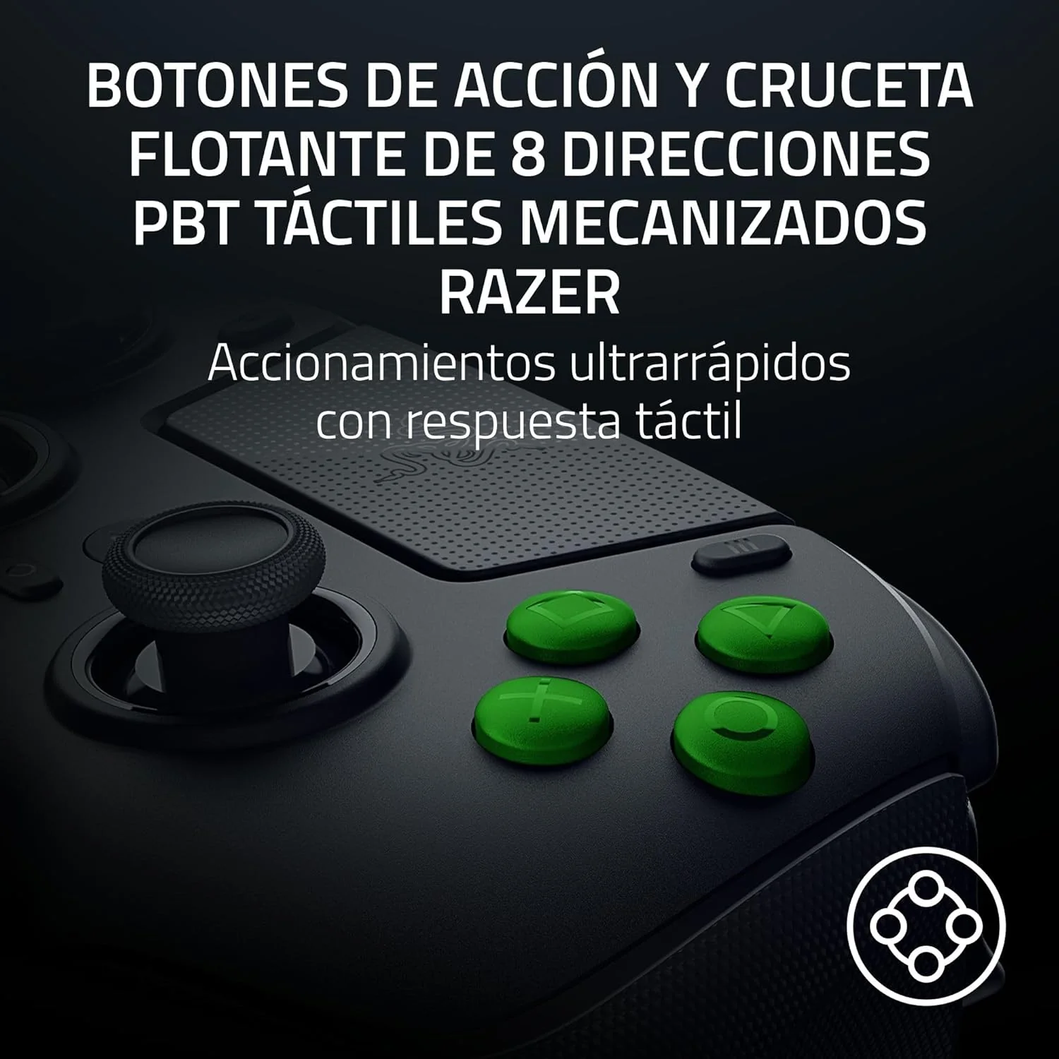 Comando Gaming Razer Raiju V3 Pro PlayStation 5 e PC Preto - Imagem 6