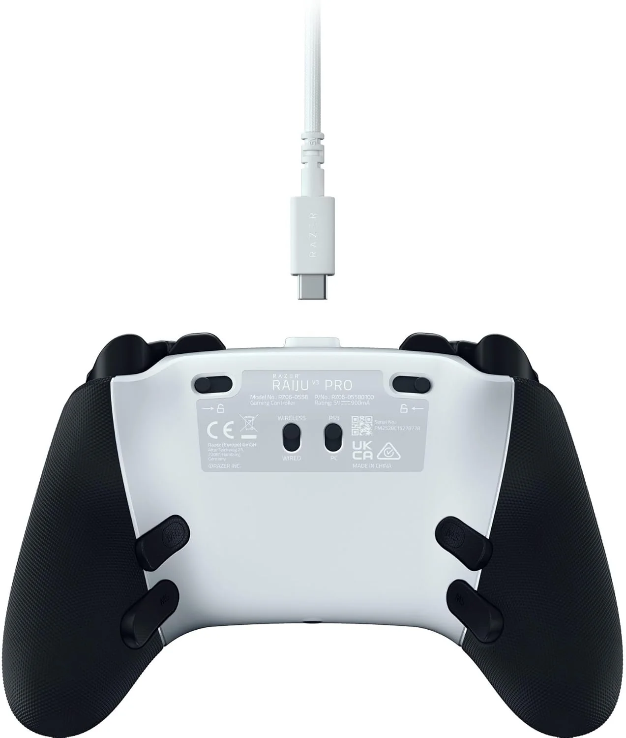 Comando Gaming Razer Raiju V3 Pro PlayStation 5 e PC Branco - Imagem 12