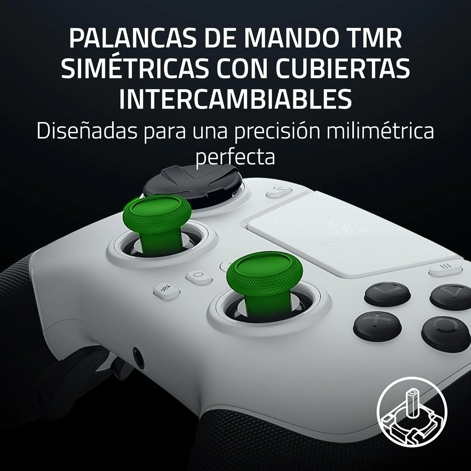 Comando Gaming Razer Raiju V3 Pro PlayStation 5 e PC Branco - Imagem 4