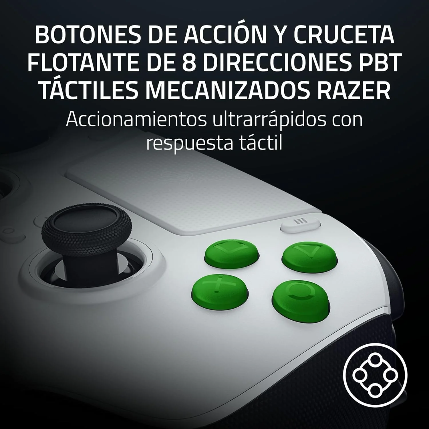 Comando Gaming Razer Raiju V3 Pro PlayStation 5 e PC Branco - Imagem 6