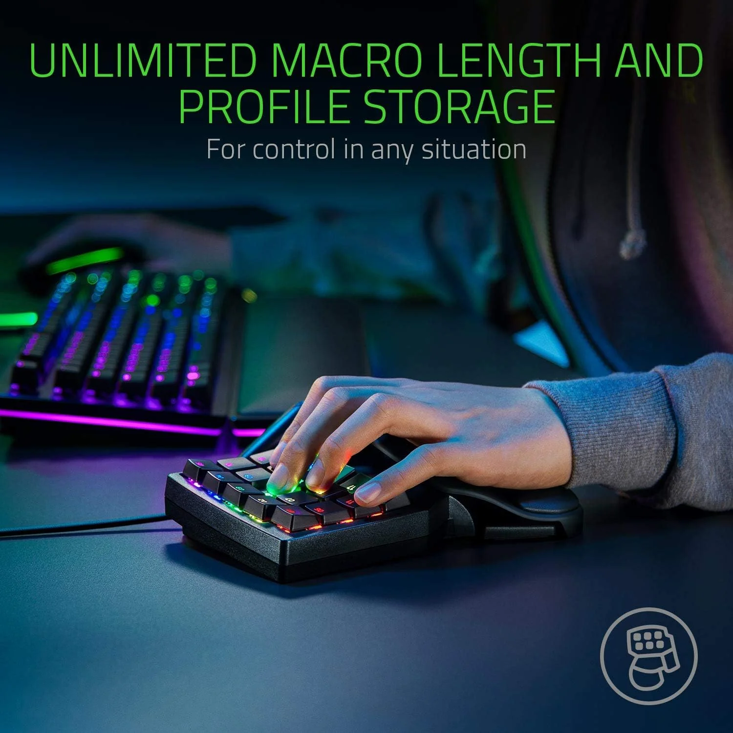Comando Gaming Razer Tartarus Pro Switches Óticos Analógicos Preto - Imagem 7