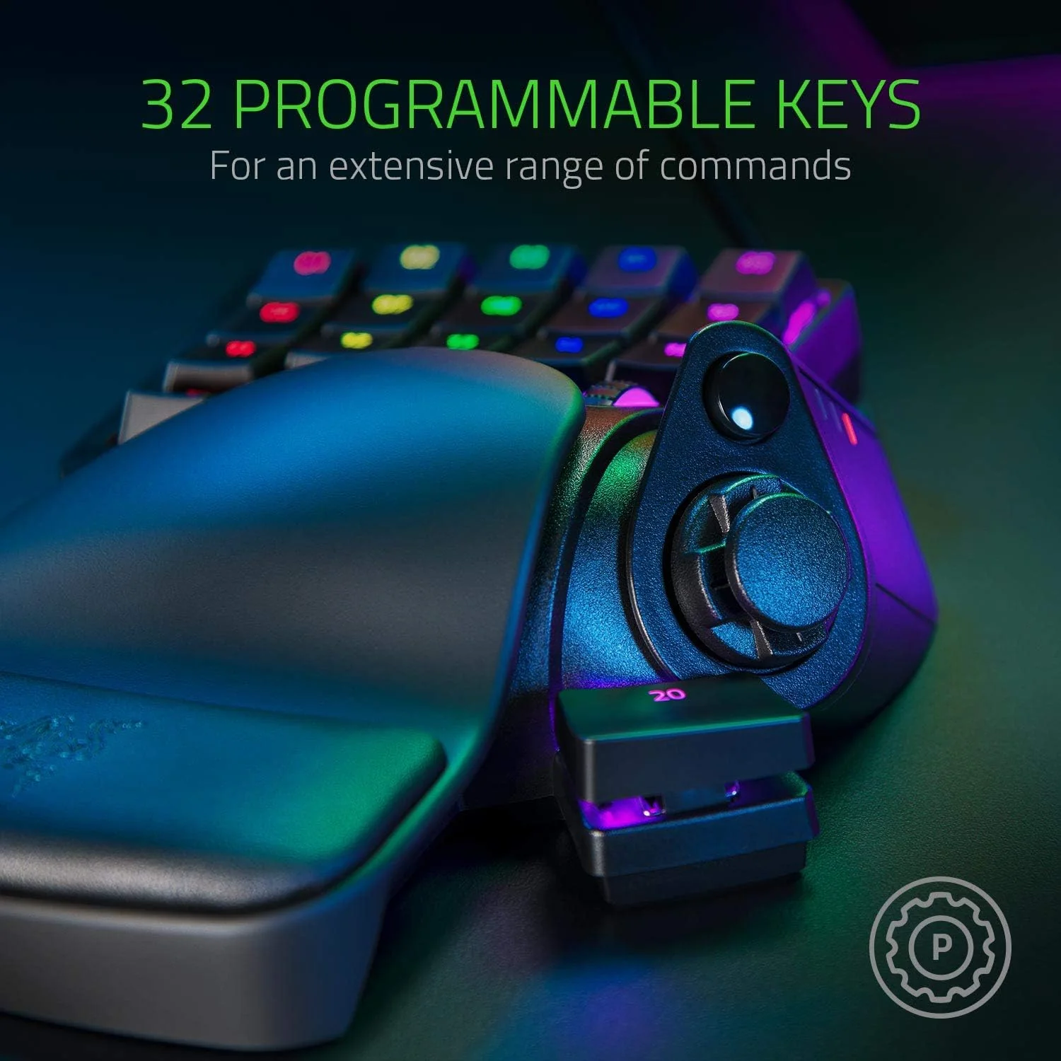 Comando Gaming Razer Tartarus Pro Switches Óticos Analógicos Preto - Imagem 5