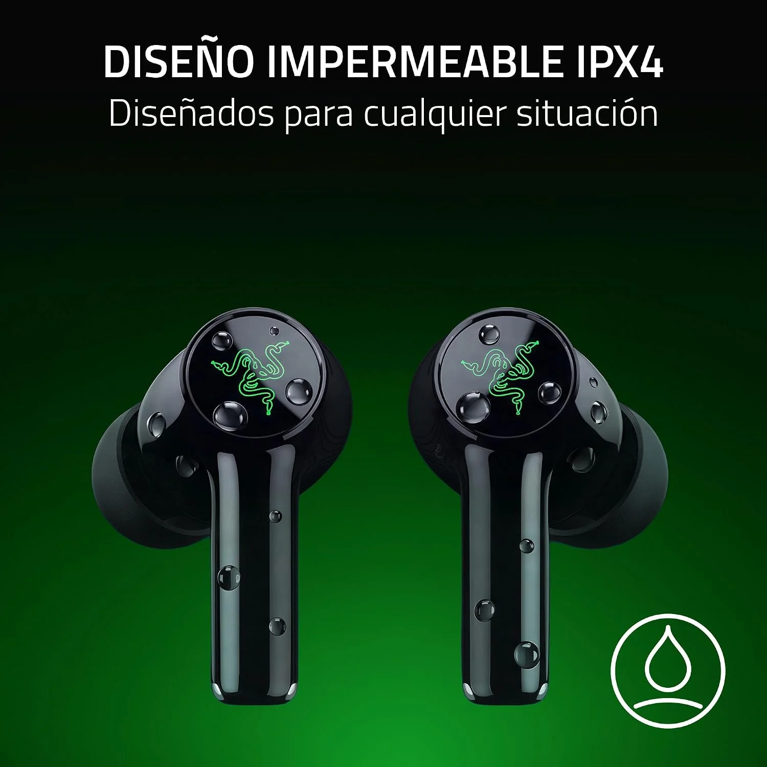 Auriculares True Wireless Razer Hammerhead V3 X HyperSpeed for Xbox Bluetooth Gaming Mobile In-Ear - Imagem 5