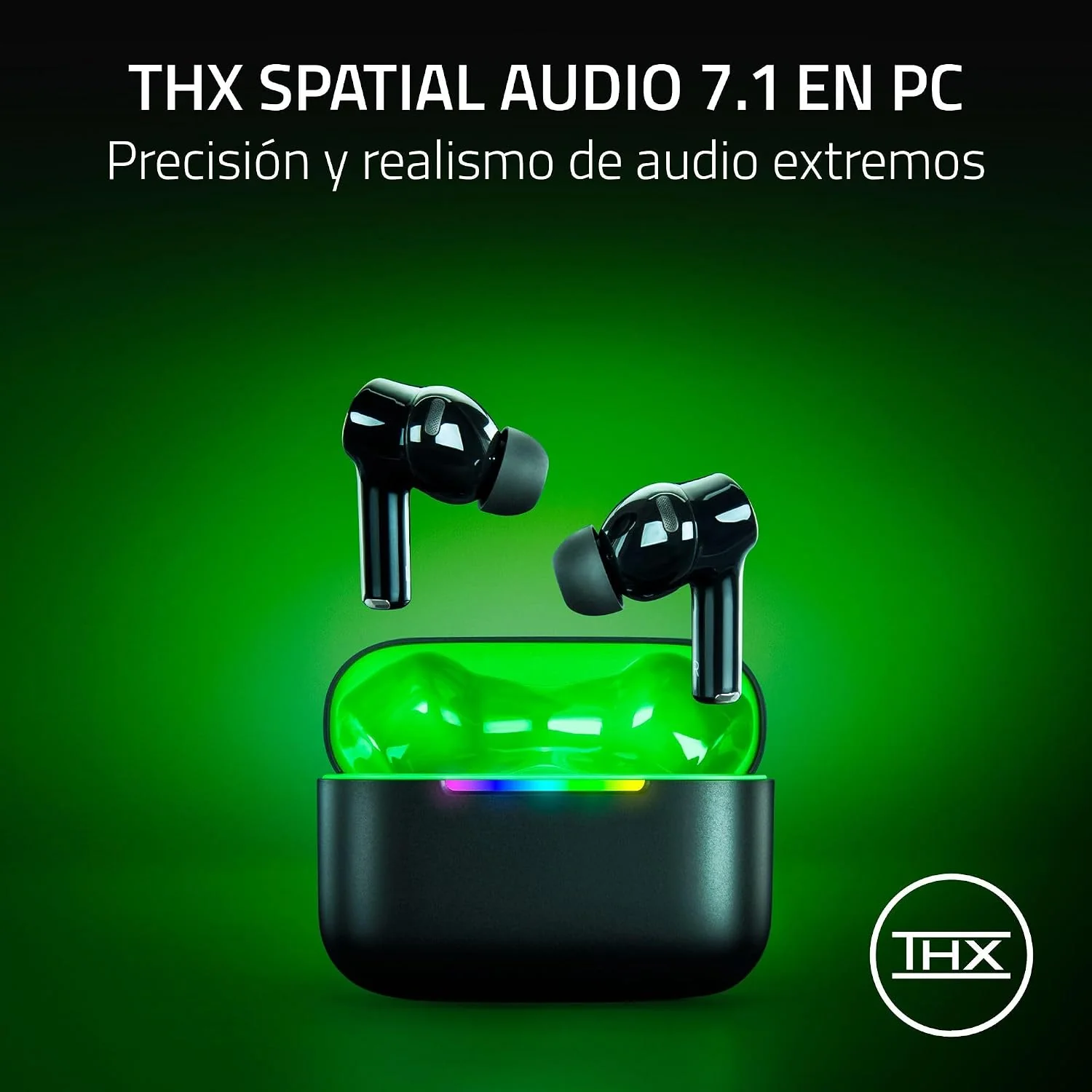 Auriculares True Wireless Razer Hammerhead V3 X HyperSpeed for Xbox Bluetooth Gaming Mobile In-Ear - Imagem 6