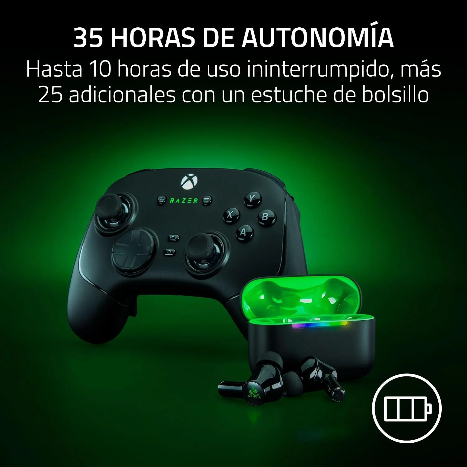 Auriculares True Wireless Razer Hammerhead V3 X HyperSpeed for Xbox Bluetooth Gaming Mobile In-Ear - Imagem 4