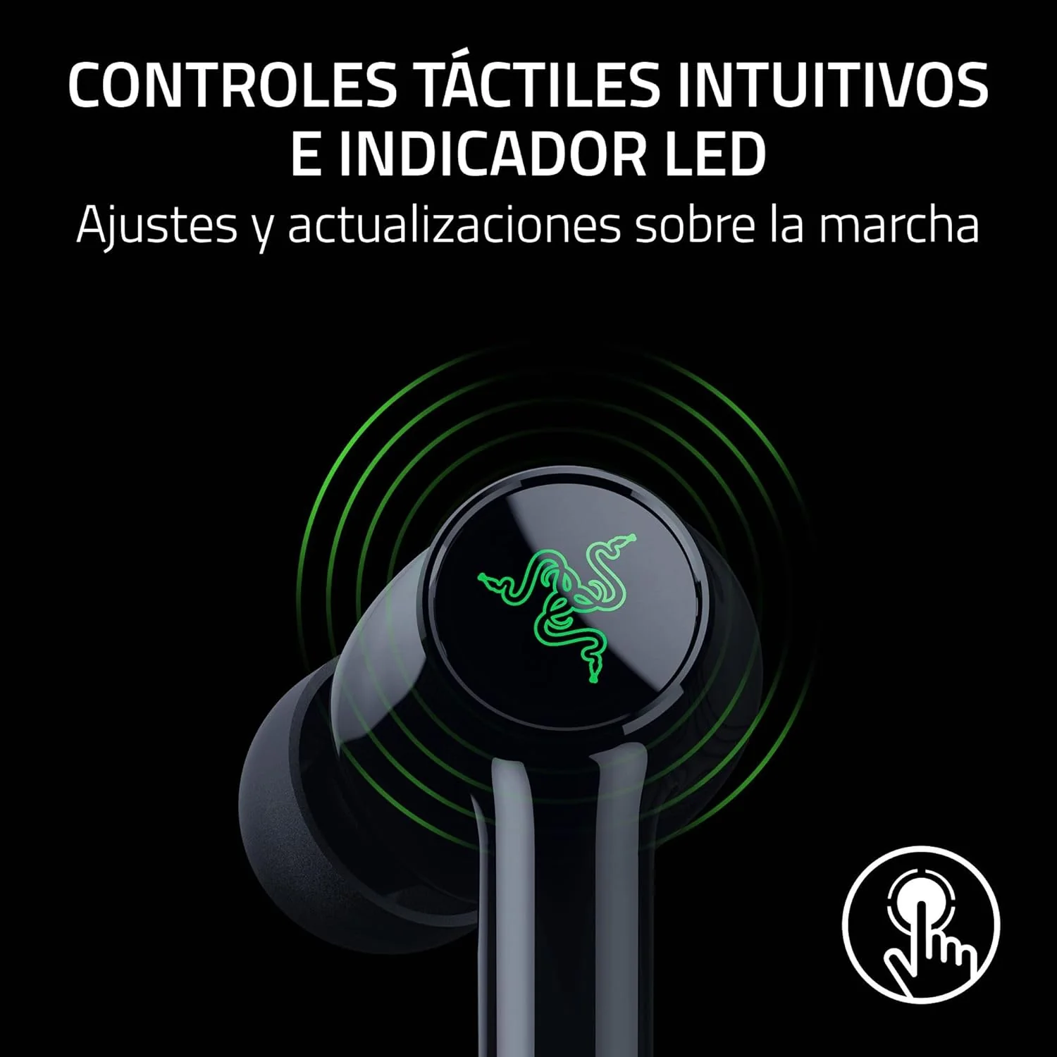 Auriculares True Wireless Razer Hammerhead V3 X HyperSpeed for Xbox Bluetooth Gaming Mobile In-Ear - Imagem 7