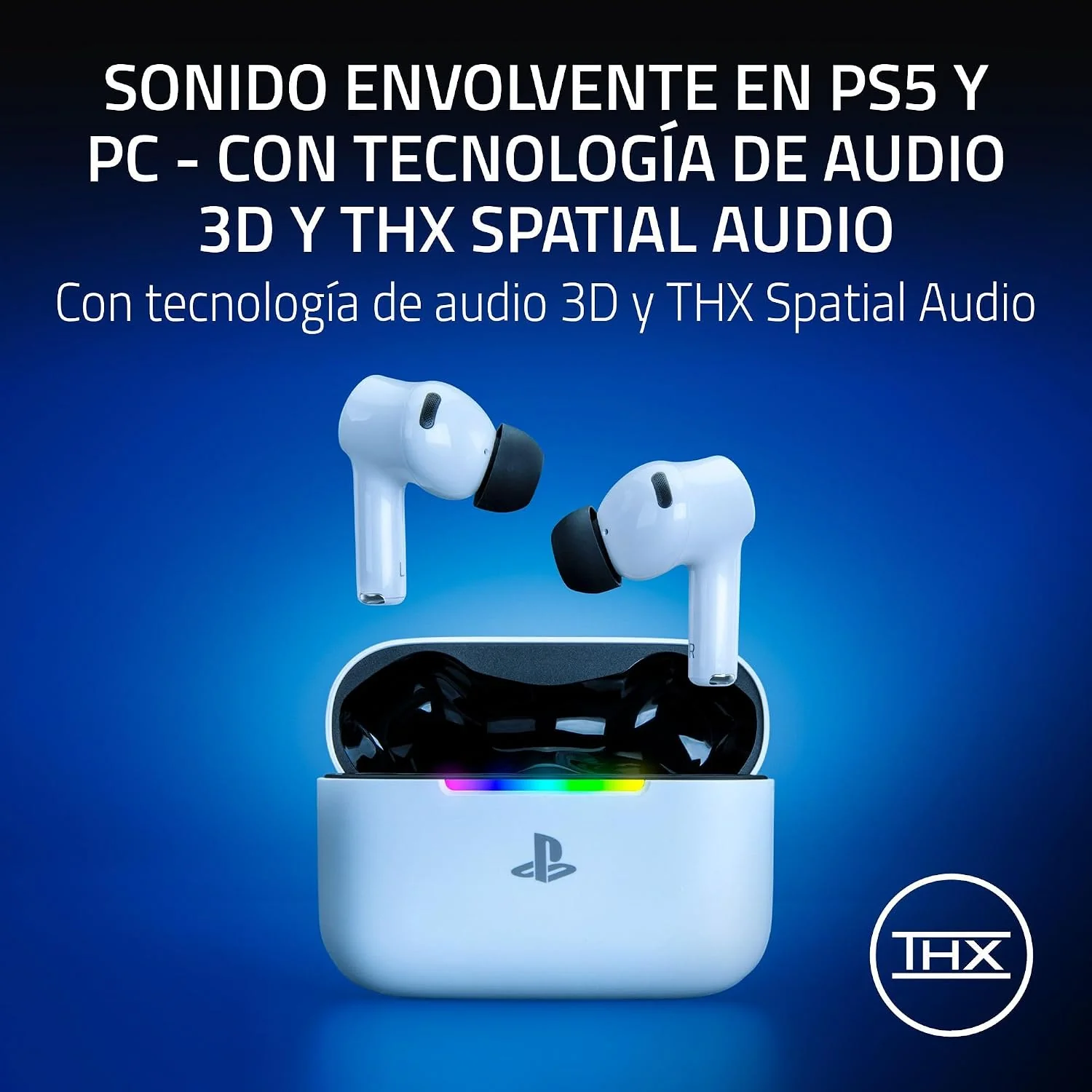 Auriculares gaming Razer Hammerhead V3 X HyperSpeed para PlayStation - Imagem 6