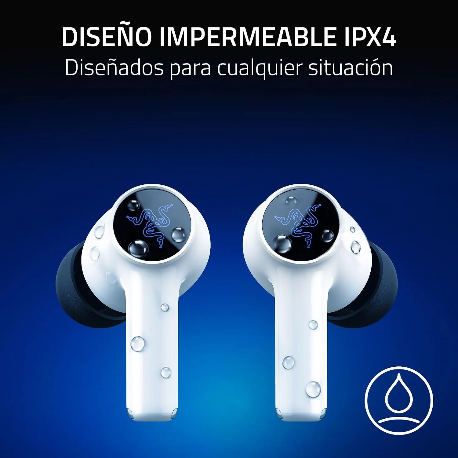 Auriculares gaming Razer Hammerhead V3 X HyperSpeed para PlayStation - Imagem 5
