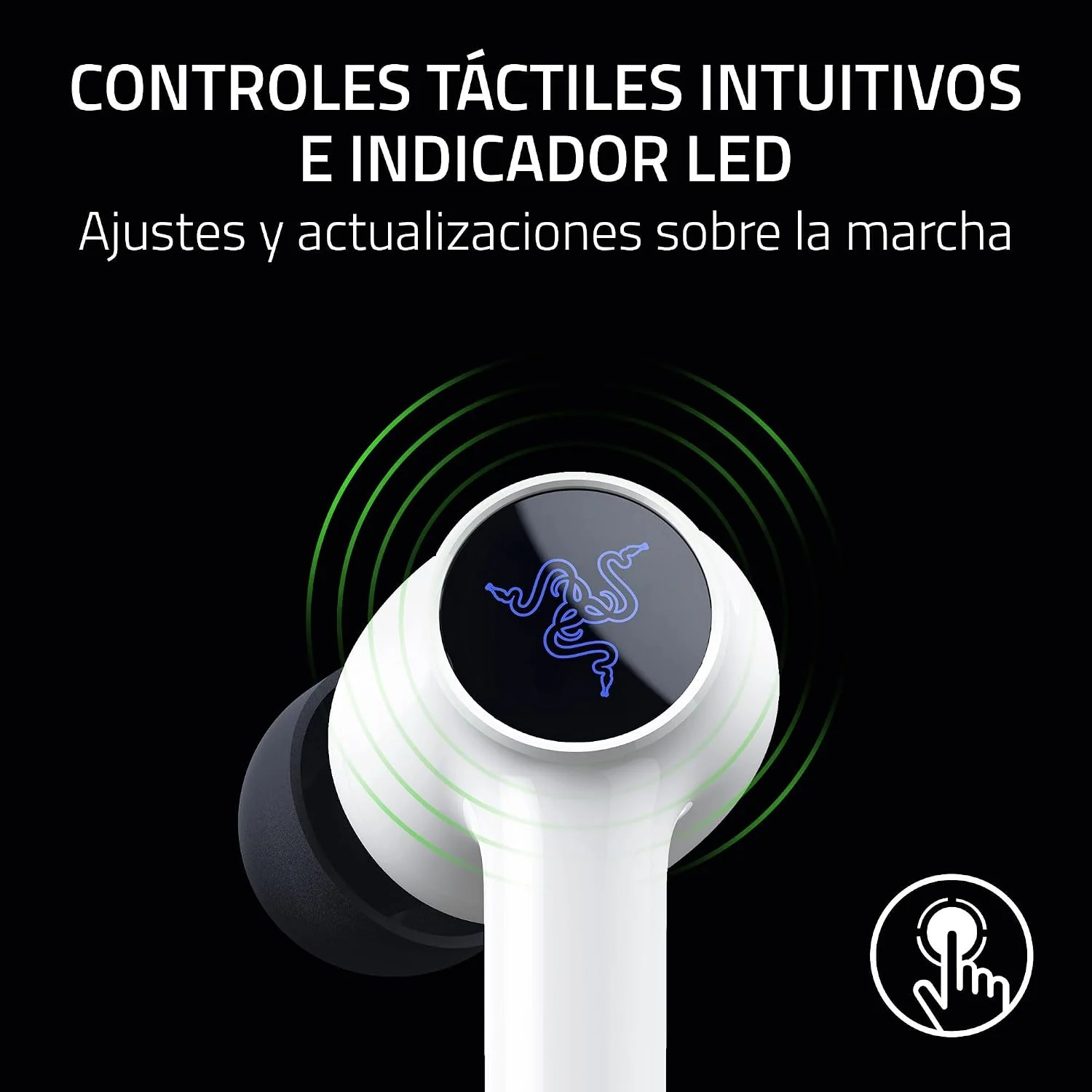 Auriculares gaming Razer Hammerhead V3 X HyperSpeed para PlayStation - Imagem 7