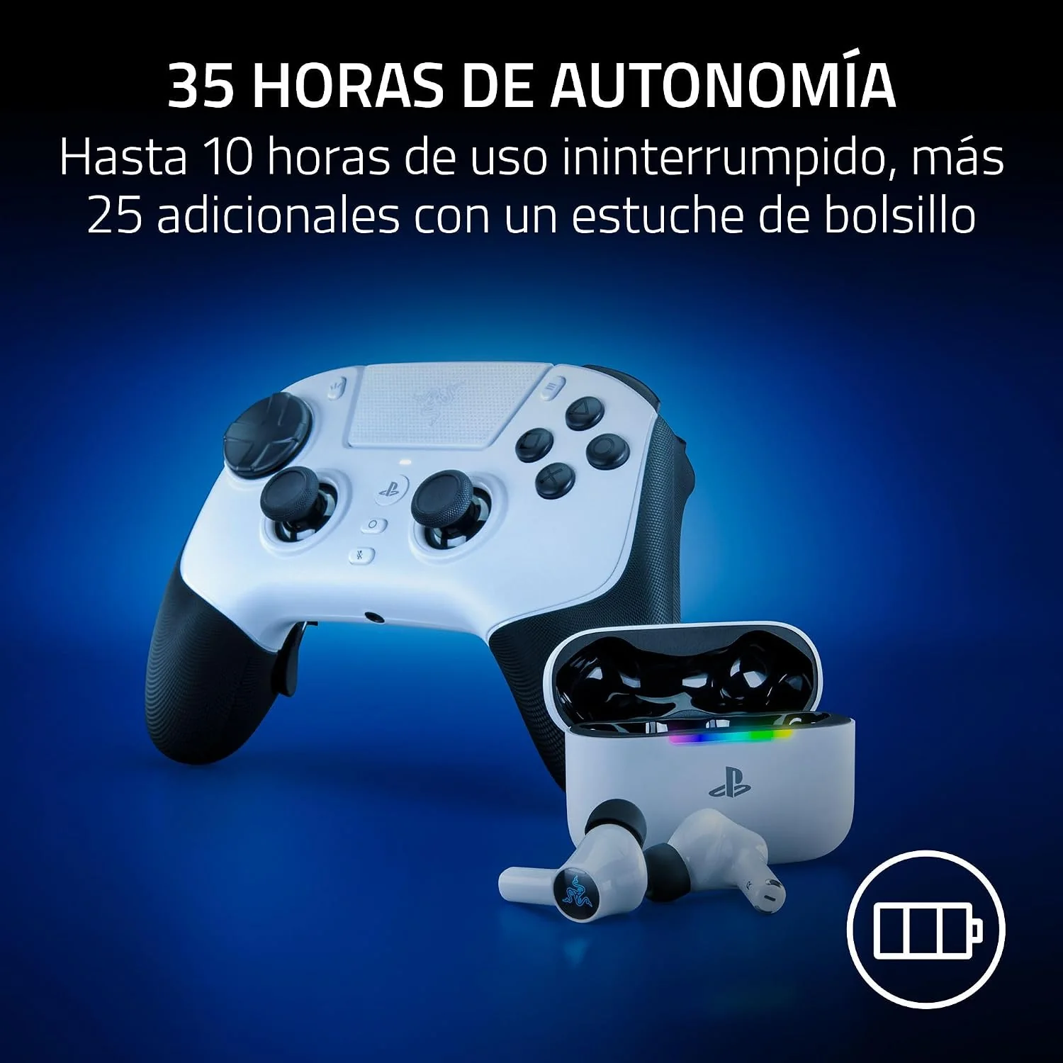 Auriculares gaming Razer Hammerhead V3 X HyperSpeed para PlayStation - Imagem 4