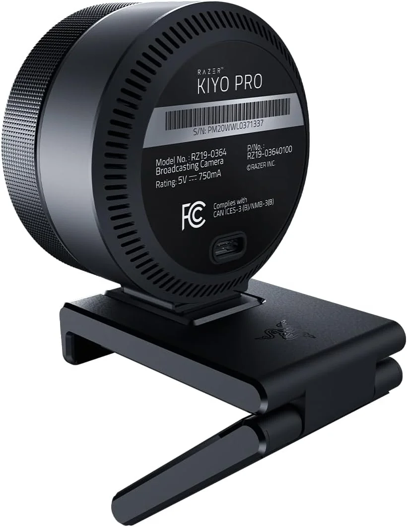 Webcam Full HD Razer Kiyo Pro 1080p 60fps USB Streaming Preta - Imagem 10