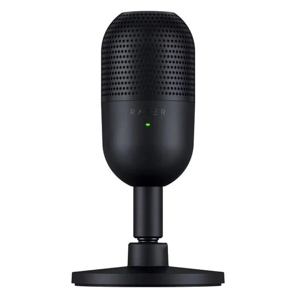 Microfone Streaming Razer Seiren V3 Mini USB Cardióide para Podcast Vlog Streaming Compacto Preto