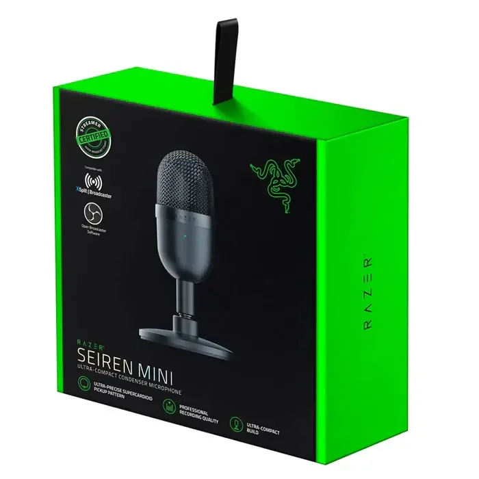 Microfone Streaming Razer Seiren V3 Mini USB Cardióide para Podcast Vlog Streaming Compacto Preto - Imagem 10