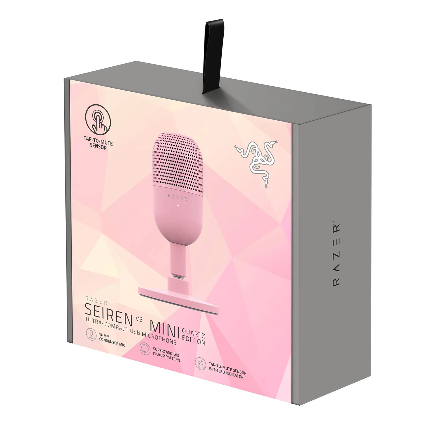 Microfone USB Razer Seiren V3 Mini Quartz Rosa para Streaming e Podcasting - Imagem 10