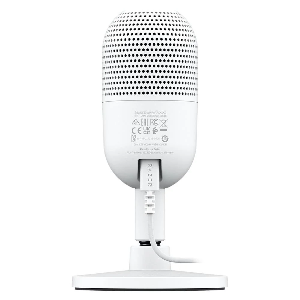 Microfone Razer Seiren V3 Mini Branco USB Condensador Supercardióide Streaming - Imagem 9