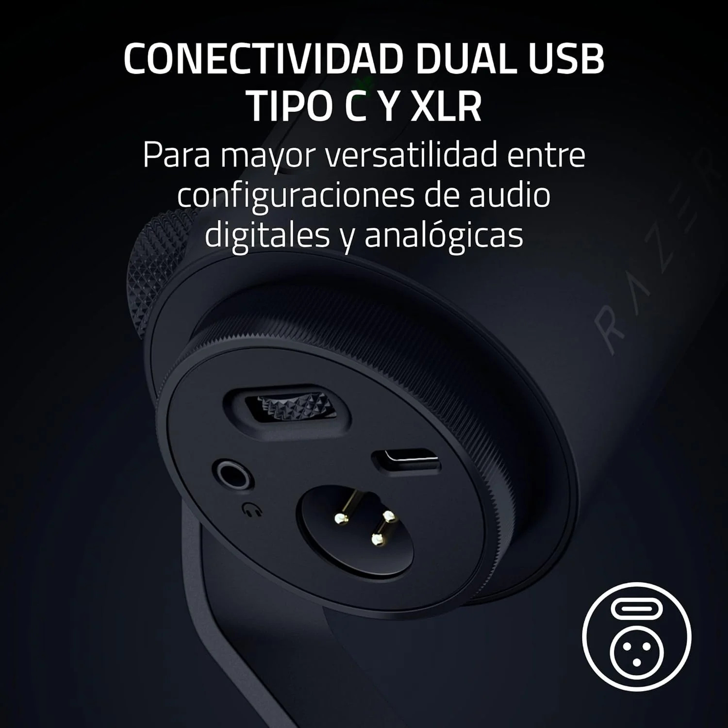Auscultadores Gaming Razer Seiren V3 PRO Streaming Studio Preto - Imagem 4