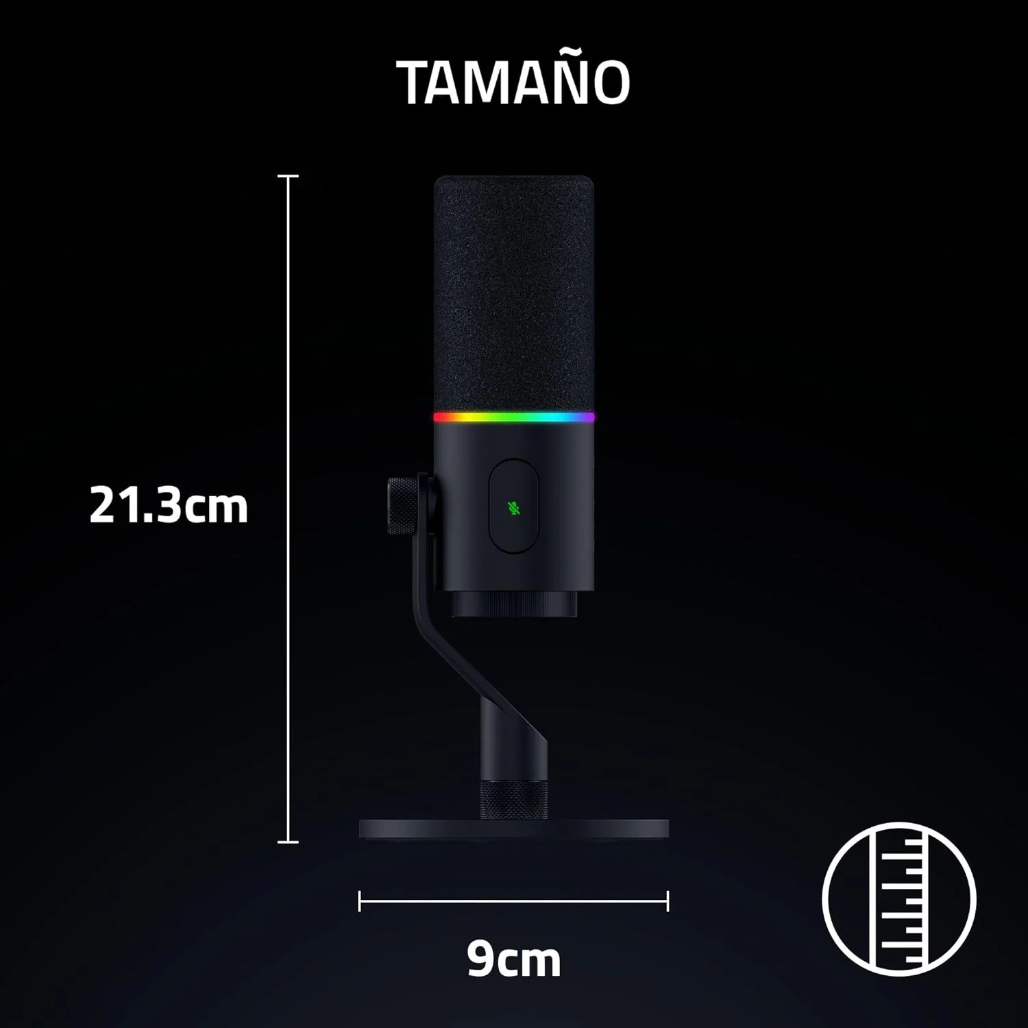 Auscultadores Gaming Razer Seiren V3 PRO Streaming Studio Preto - Imagem 8
