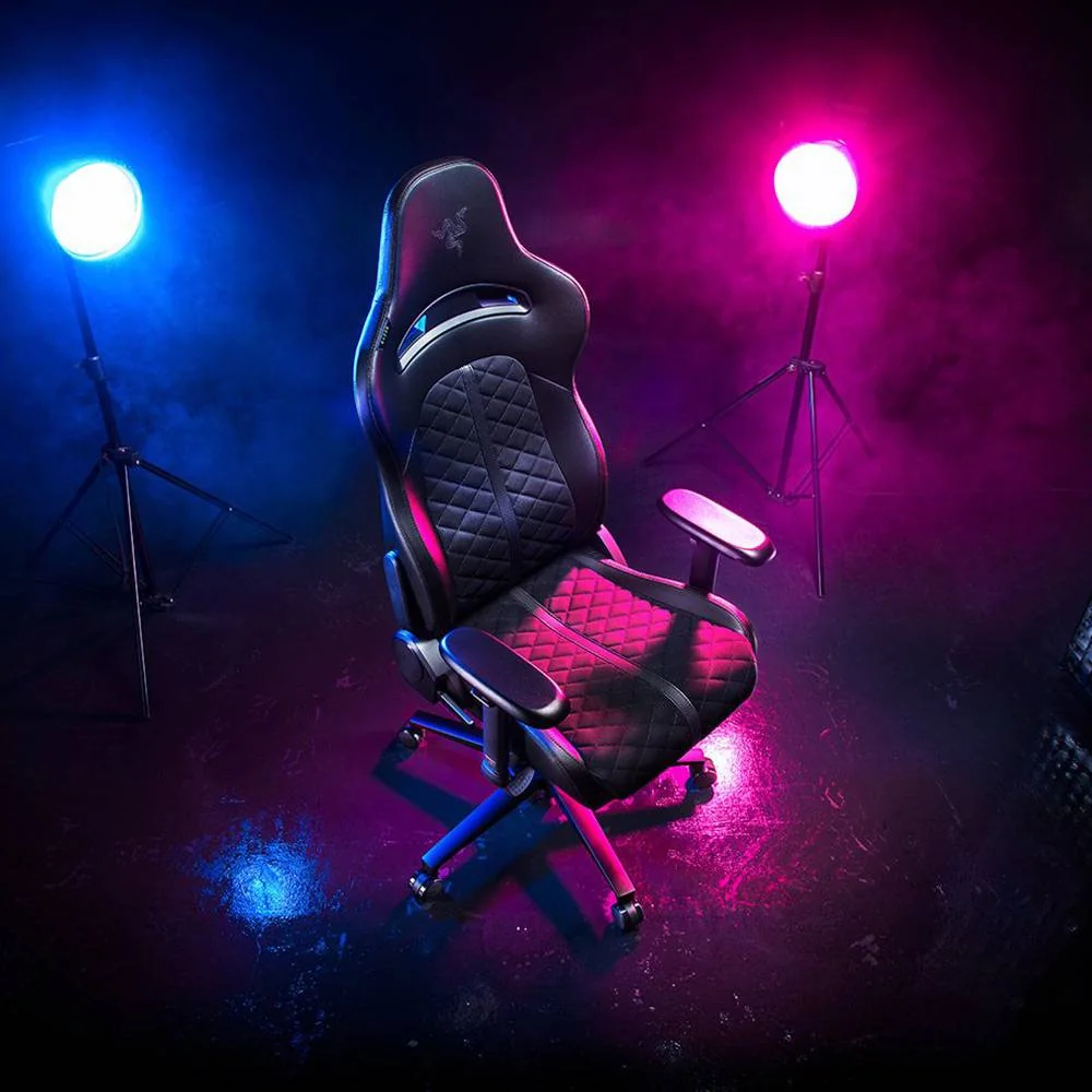 Cadeira Gaming Razer Enki Preta com Apoio Lombar Integrado e Espuma de Alta Densidade - Imagem 4