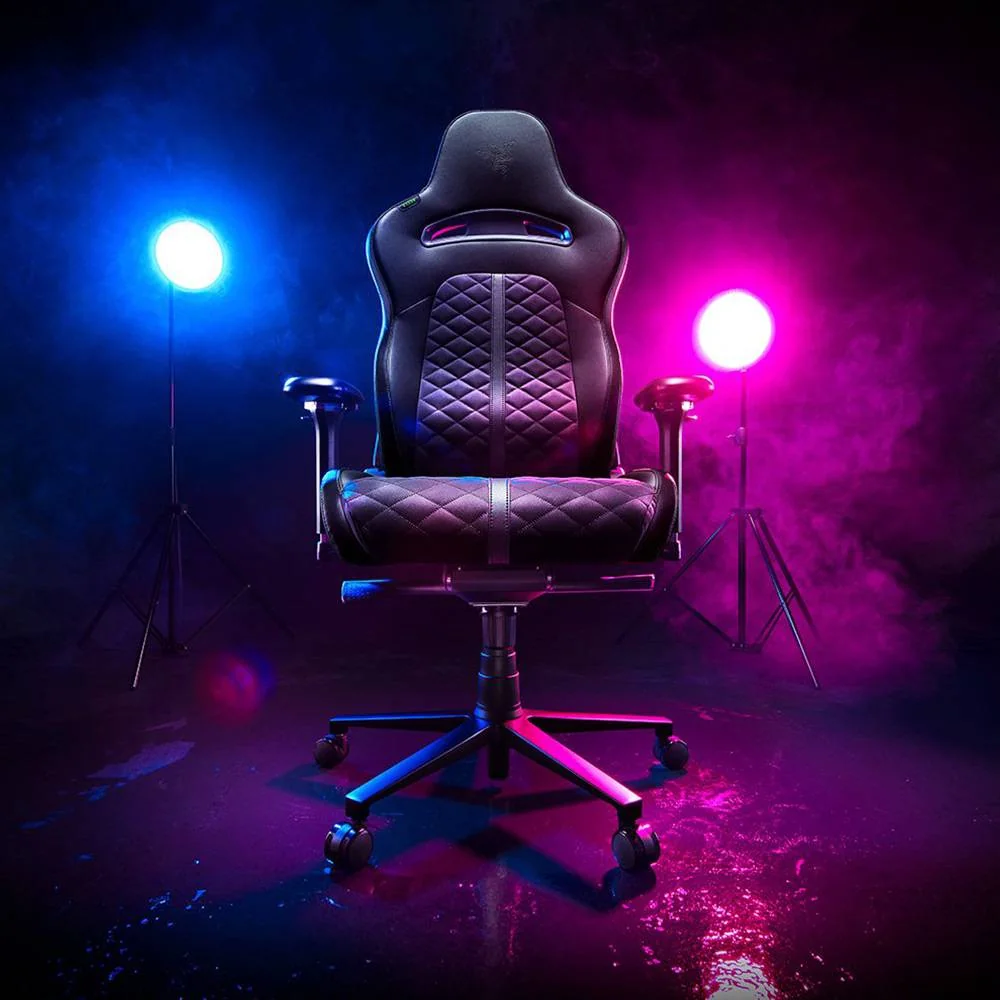 Cadeira Gaming Razer Enki Preta com Apoio Lombar Integrado e Espuma de Alta Densidade - Imagem 6