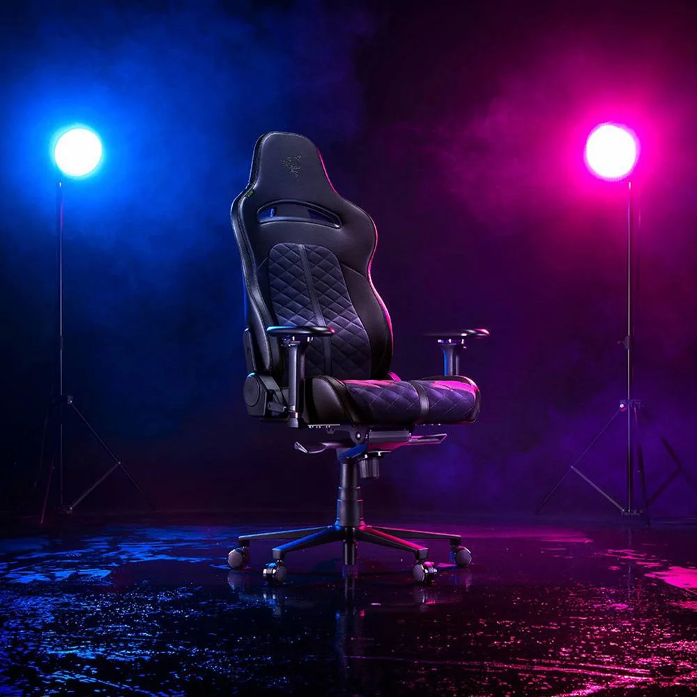 Cadeira Gaming Razer Enki Preta com Apoio Lombar Integrado e Espuma de Alta Densidade - Imagem 3