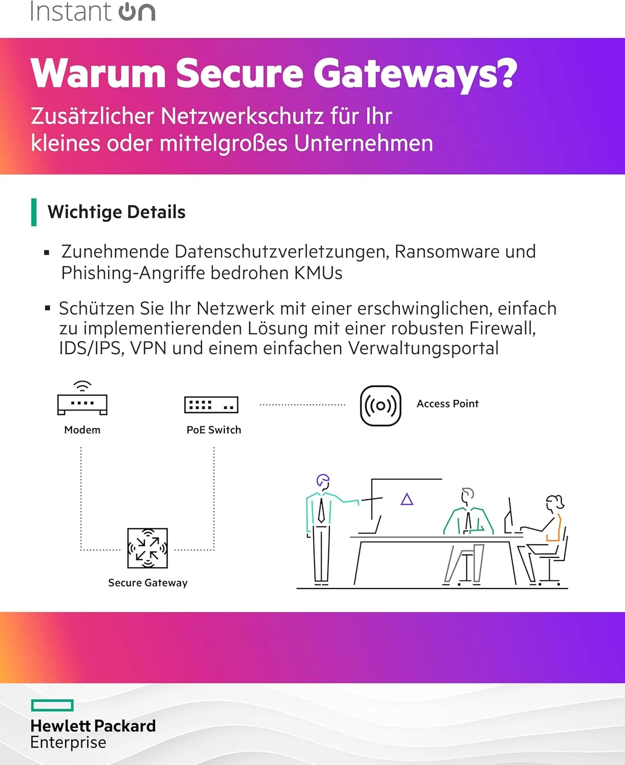 Gateway de Segurança HPE Aruba Instant On SG1004 4 Portas Gigabit VPN Firewall - Imagem 8