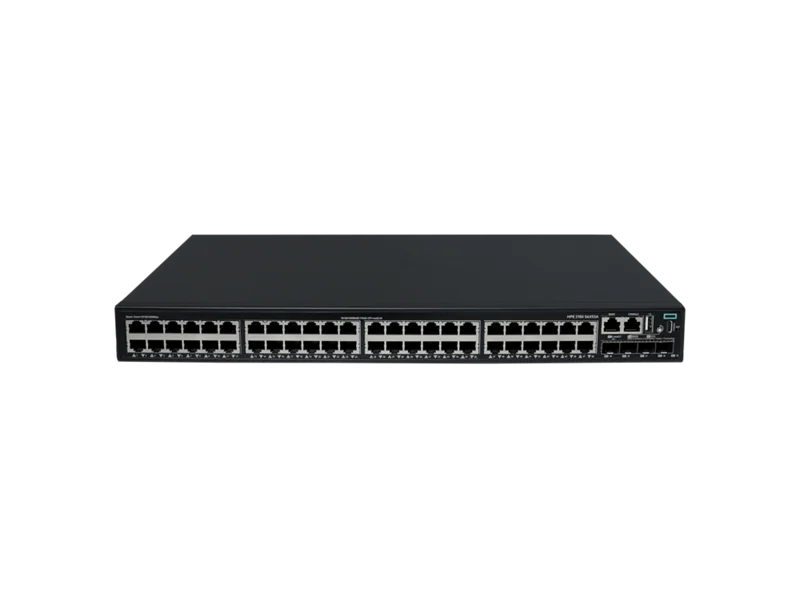 Switch de rede gerido HPE Aruba CW 2150 48 portas Gigabit PoE+ 4x SFP+ 10G 390W