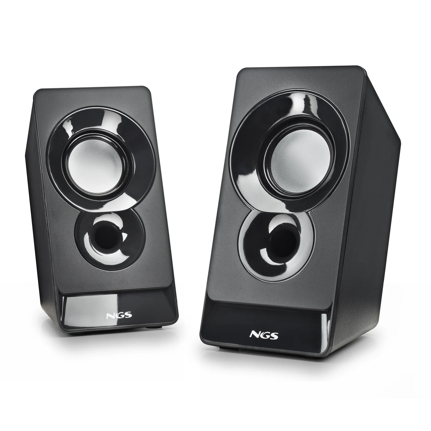 Colunas de som NGS SB210 estéreo 2.0 6W RMS USB com controlo volume preto - Imagem 2