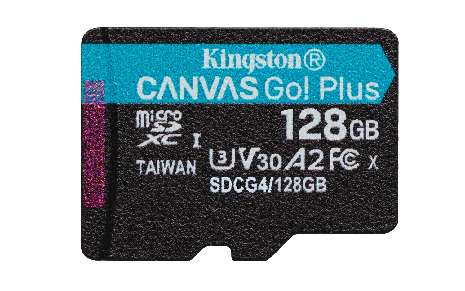 Cartão de memória microSD Kingston Canvas Go Plus 128GB UHS-I V30 A2