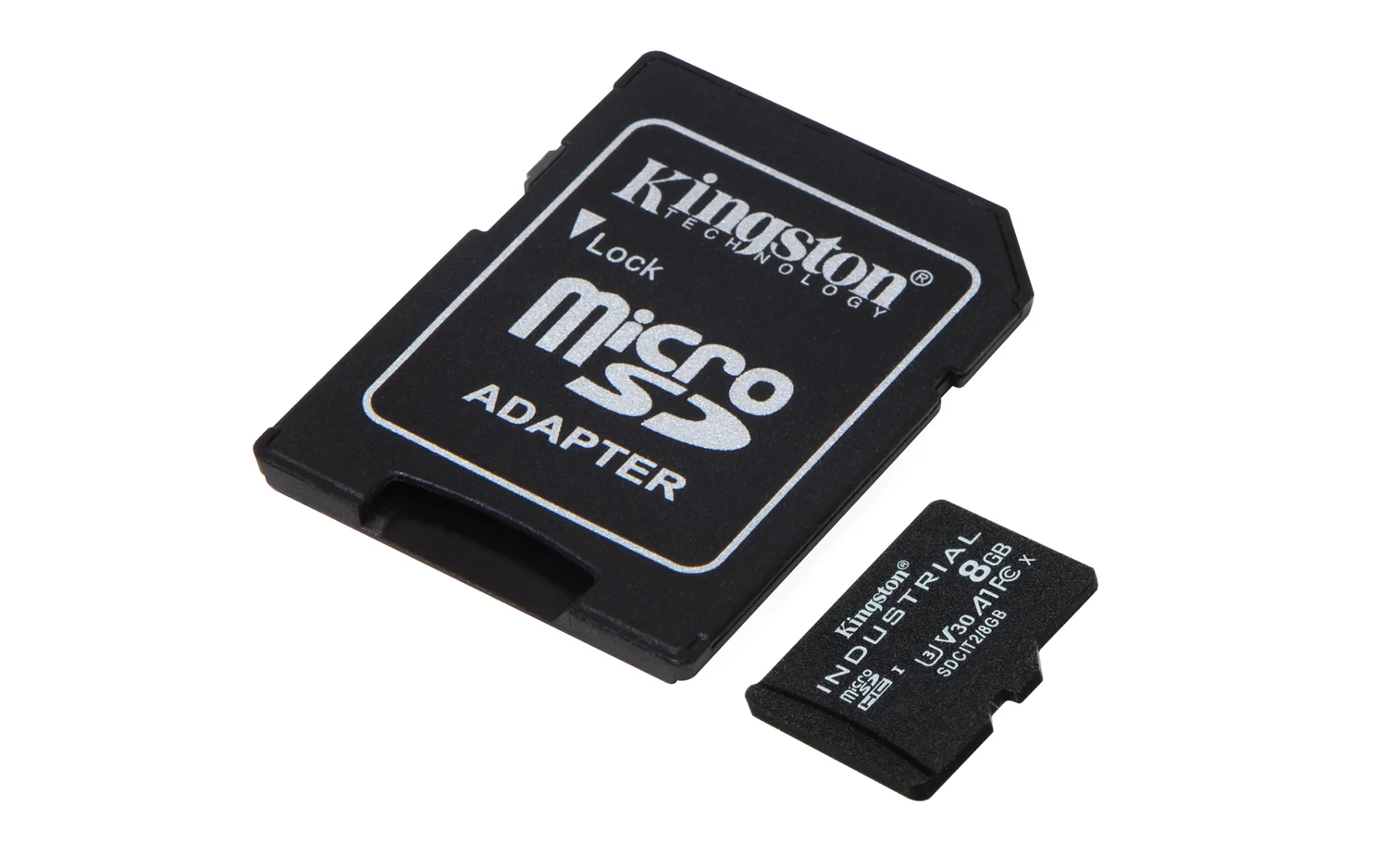 Cartão de memória microSDHC Kingston Industrial 8GB pSLC A1 com Adaptador SD - Imagem 2