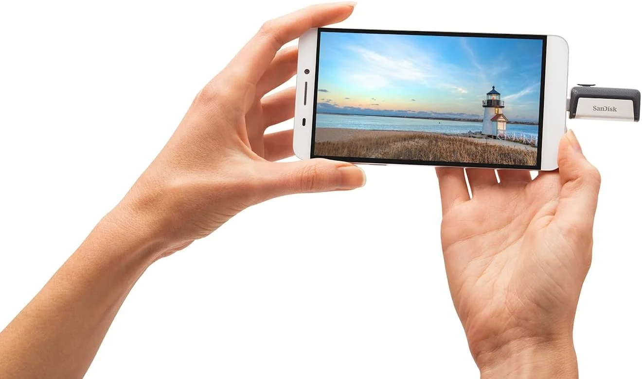 Pen USB-C SanDisk Ultra Dual Drive 128GB USB Type-C Flash Drive Compatível Smartphone Android Tablet - Imagem 5