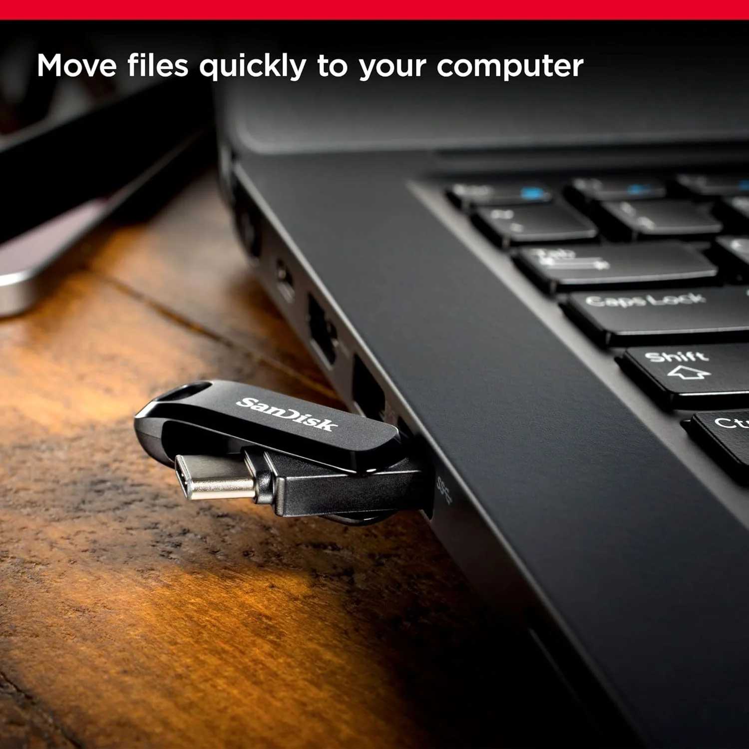 Pen USB-C SanDisk Ultra Dual Drive Go 64GB USB Type-C Type-A Smartphone Tablet PC Backup - Imagem 3