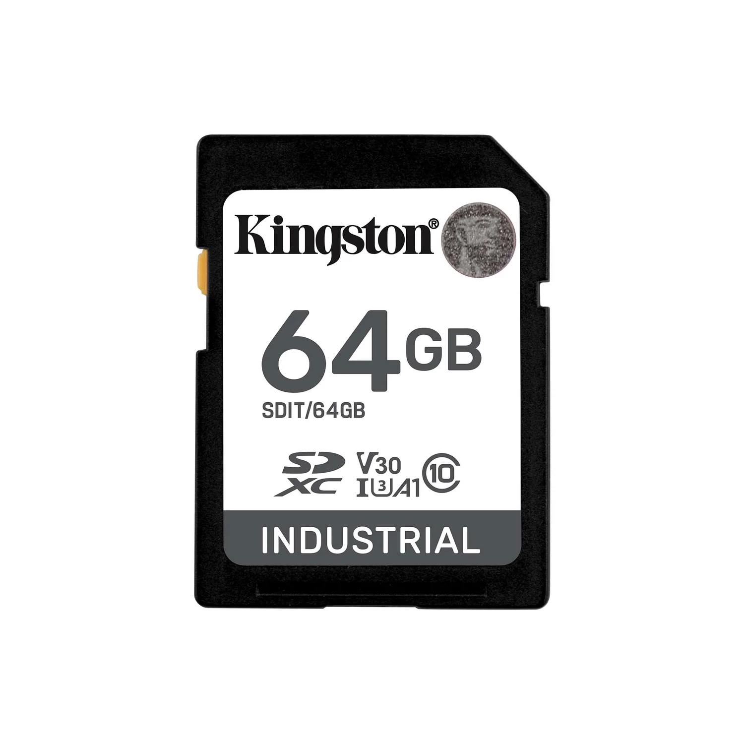 Cartão de memória industrial Kingston SDHC 64GB C10 UHS-I U3 V30 pSLC - Imagem 1
