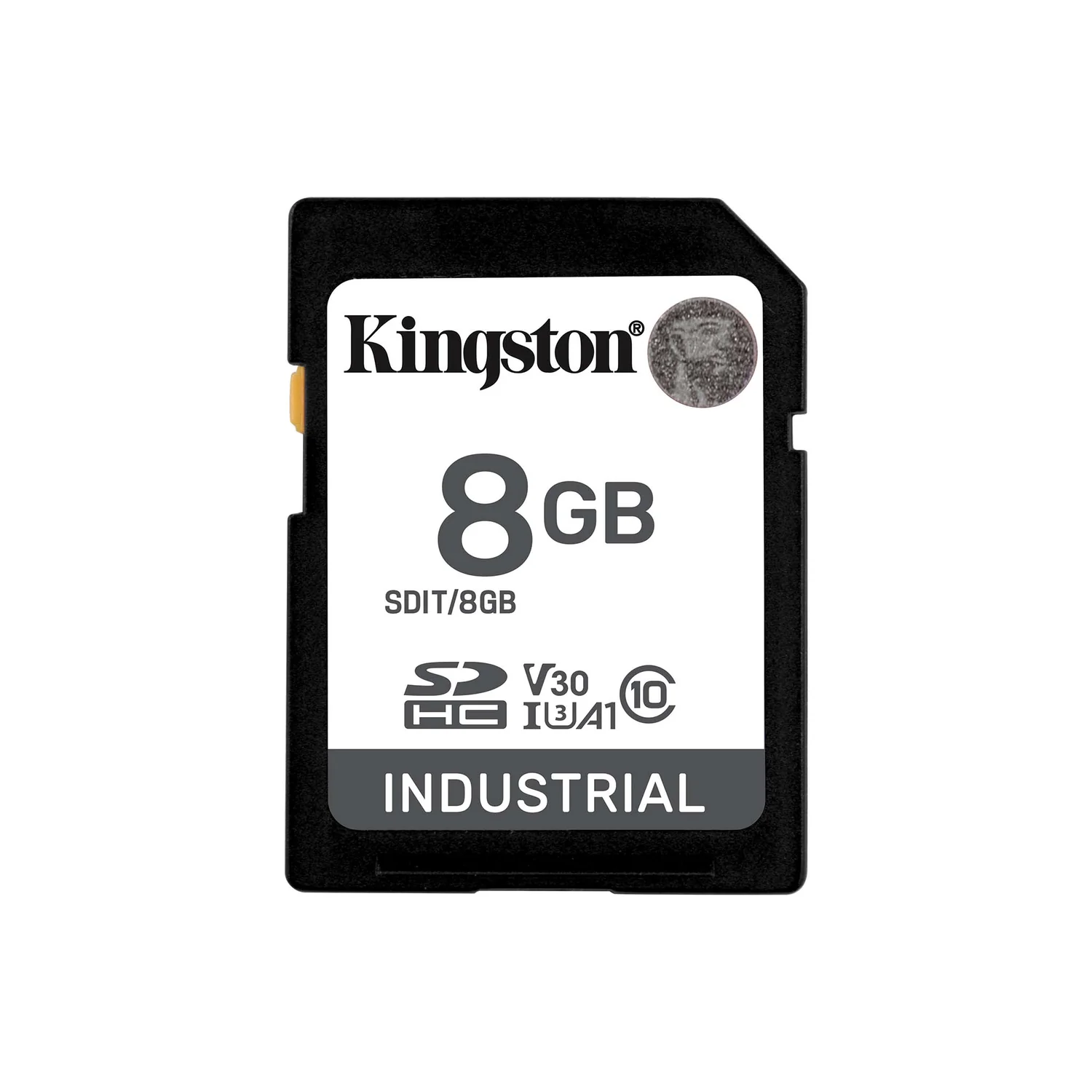 Cartão de memória SDHC Kingston Industrial 8GB UHS-I U3 V30 A1 pSLC - Imagem 1