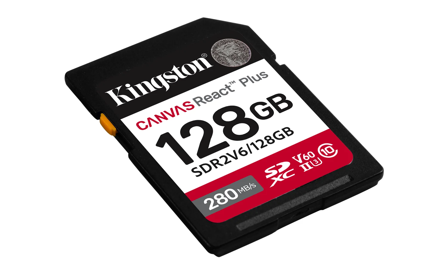 Cartão de Memória SDXC Kingston Canvas React Plus 128GB UHS-II U3 V60 280MB/s Leitura e 100MB/s Escrita - Imagem 2