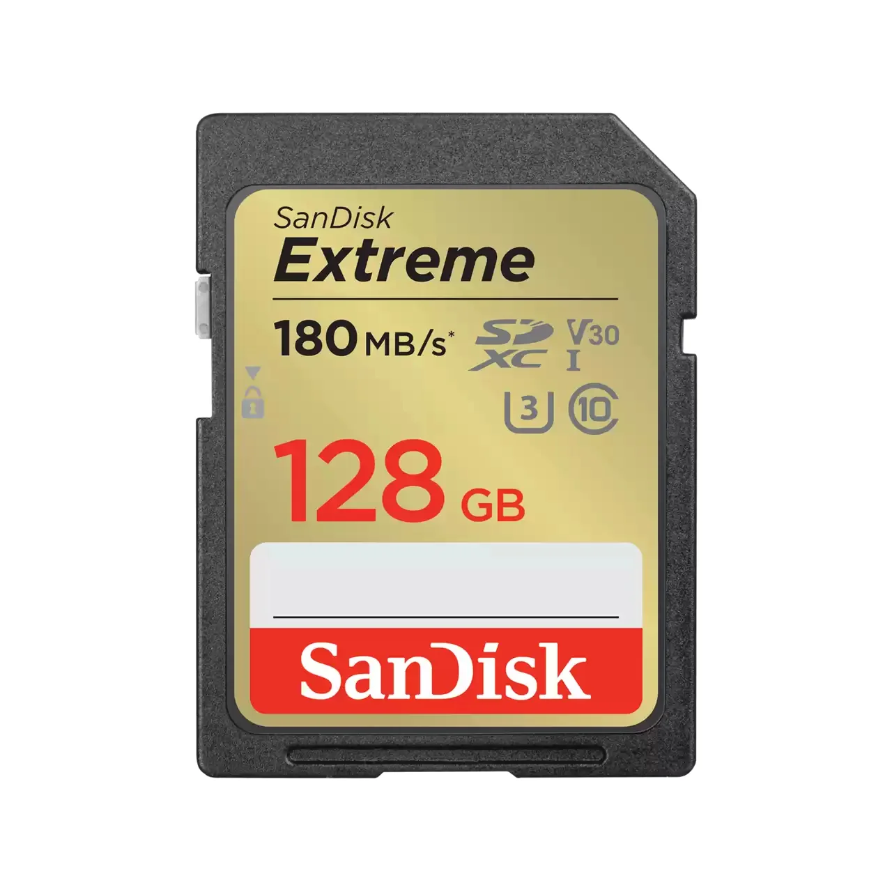 Cartão de memória SanDisk Extreme SDXC 128GB UHS-I U3 V30 180MB/s para 4K - Imagem 1