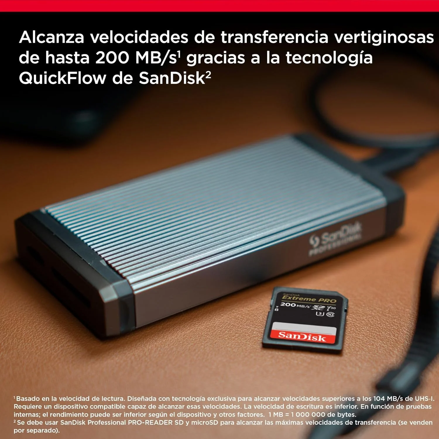Cartão de Memória SanDisk Extreme PRO SDXC 128GB até 200MB/s UHS-I U3 V30 - Imagem 2