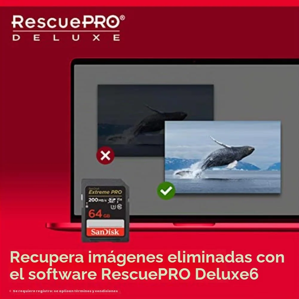 Cartão de memória SDXC 64GB SanDisk Extreme PRO UHS-I U3 V30 200MB/s - Imagem 6