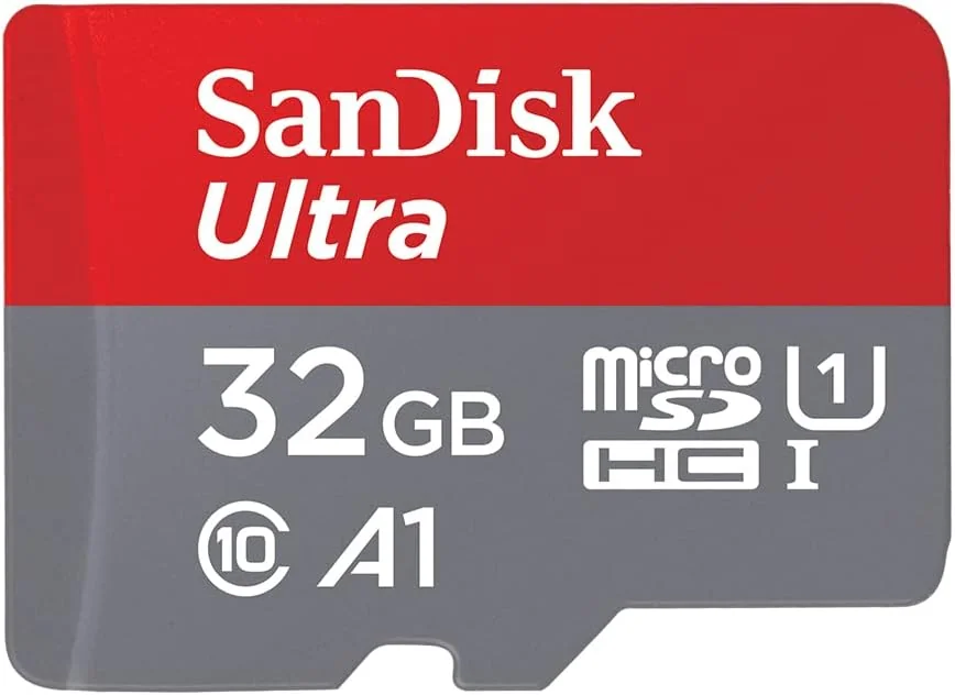 Cartão de memória microSDHC 32GB SanDisk Ultra A1 Class 10 com adaptador SD - Imagem 1