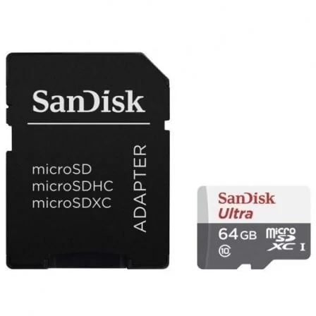 Cartão de Memória SanDisk Ultra microSDXC 64GB 100MB/s Class 10 UHS-I + Adaptador SD - Imagem 2