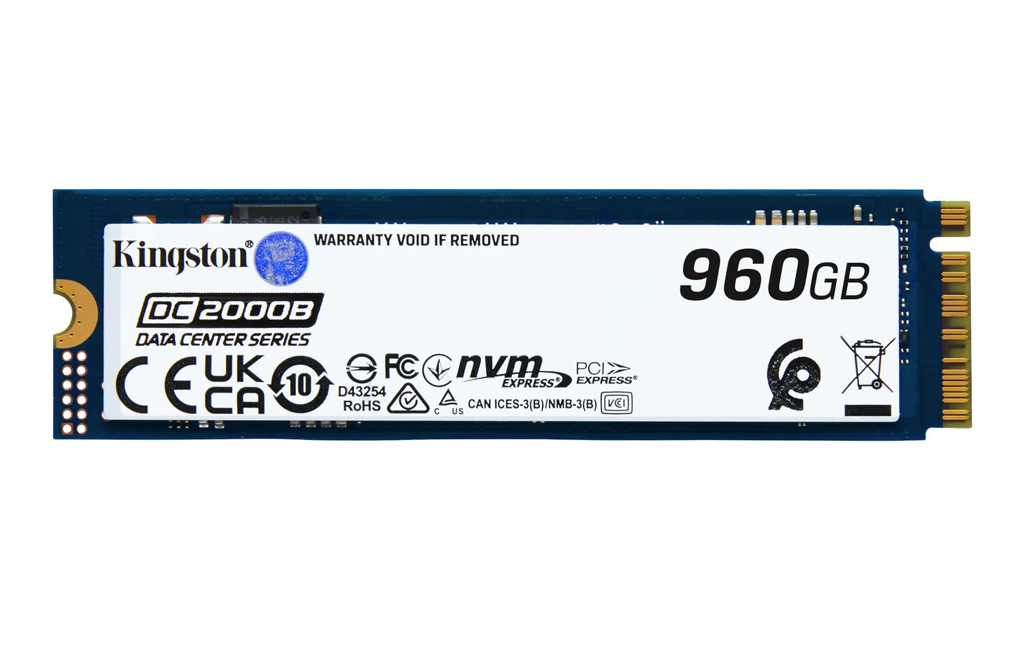 Disco SSD Kingston DC2000B 960GB M.2 2280 PCIe 4.0 NVMe Enterprise para servidor - Imagem 2