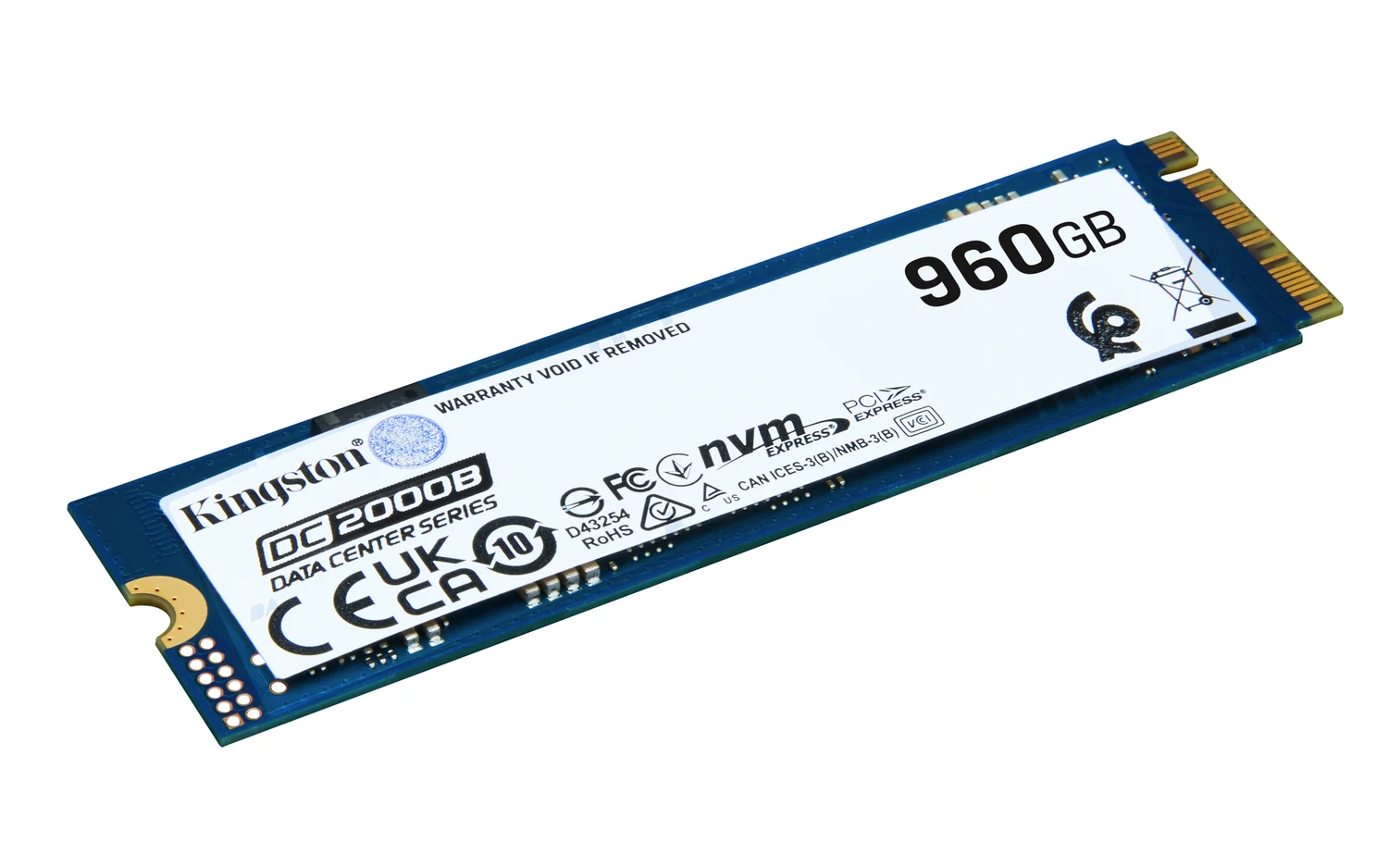 Disco SSD Kingston DC2000B 960GB M.2 2280 PCIe 4.0 NVMe Enterprise para servidor