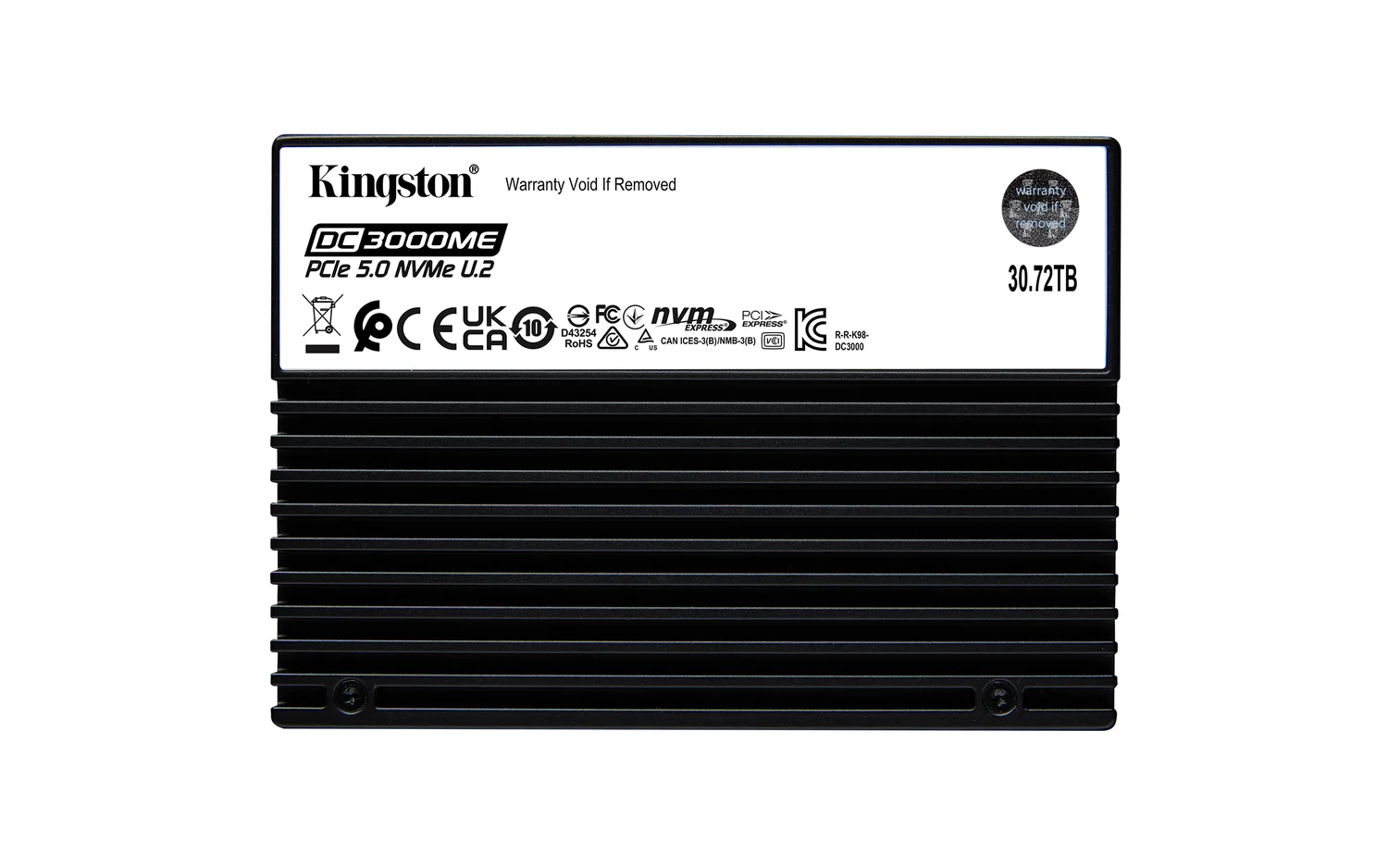 Disco SSD Enterprise Kingston DC3000ME 30TB U.2 PCIe 5.0 NVMe com Encriptação TCG Opal 2.0 - Imagem 1