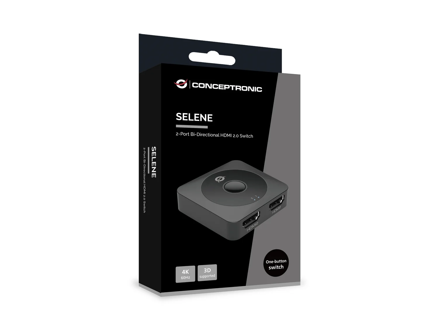 Comutador HDMI bidirecional Conceptronic SELENE01B 2 portas 4K 60Hz HDMI 2.0 - Imagem 5