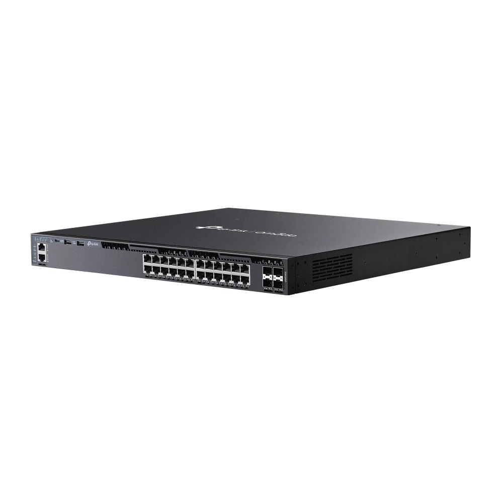 Switch Gerido TP-Link Omada SG6428XHP 24 Portas Gigabit PoE+ Stackable L3 com 4 SFP+ - Imagem 2