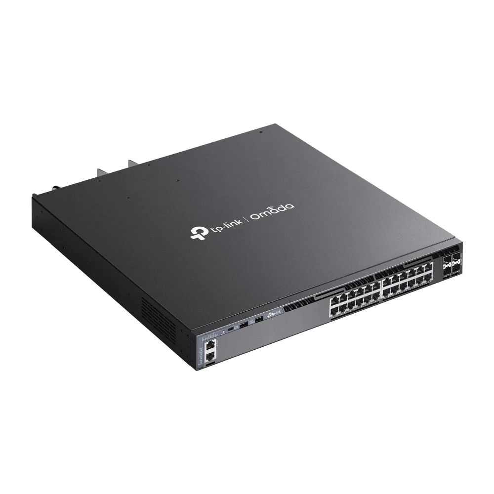 Switch Gerido TP-Link Omada SG6428XHP 24 Portas Gigabit PoE+ Stackable L3 com 4 SFP+ - Imagem 4